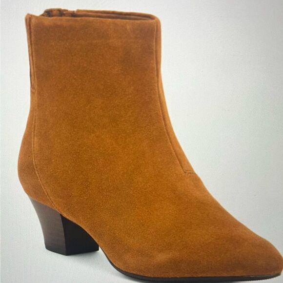 Women's Tan Ankle Boots - Picture 1 of 8